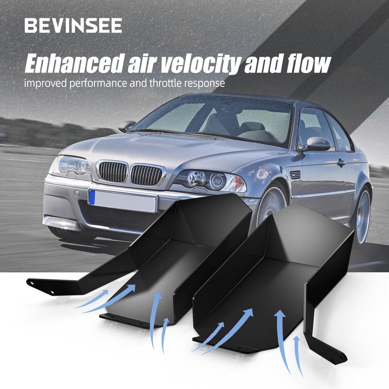 BEVEE 1 Pair Air Induction Intake Scoops for BMW E60 E61 520i 525i 530i 535i 520d 525d 530d 535d M5 2007-2010