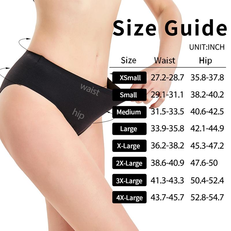 9200 4 Leakproof Layers Menstrual Medium Period Brief Leakproof Underwear Women Seamless Menstrual Period Pantie
