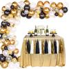 Balloon Arch Kit, Black Gold Balloon Garland Arch Kit with Black and White Gold Confetti Latex Balloons for Men Women Party[76]