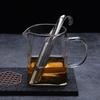 Teas Infuser Set For Loose Leaf Brewing Stainless Steels Net Filter With Hanging Hook Handle And Included Cleaning Brush