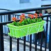 Hanging Shelf Basket Hooks Balcony Succulent Plant Mini Pot Holder Railing Shelf