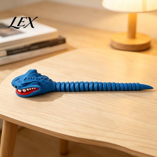 Creative Gift for Kids 3D Printed Sea Monsters Ornament, Flexible Articulated Action Figure, Fantasy Poseable Mythical Creature Deep Statue Desk Decor