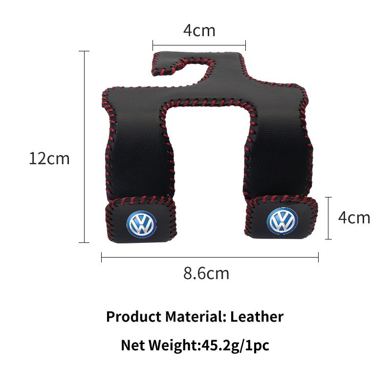 Double Hooks Fastener For Automotive Leather Seams Storage Practical accessory For VW GTI Polo Passat Scirocco Golf Tiguan Jetta GV37J
