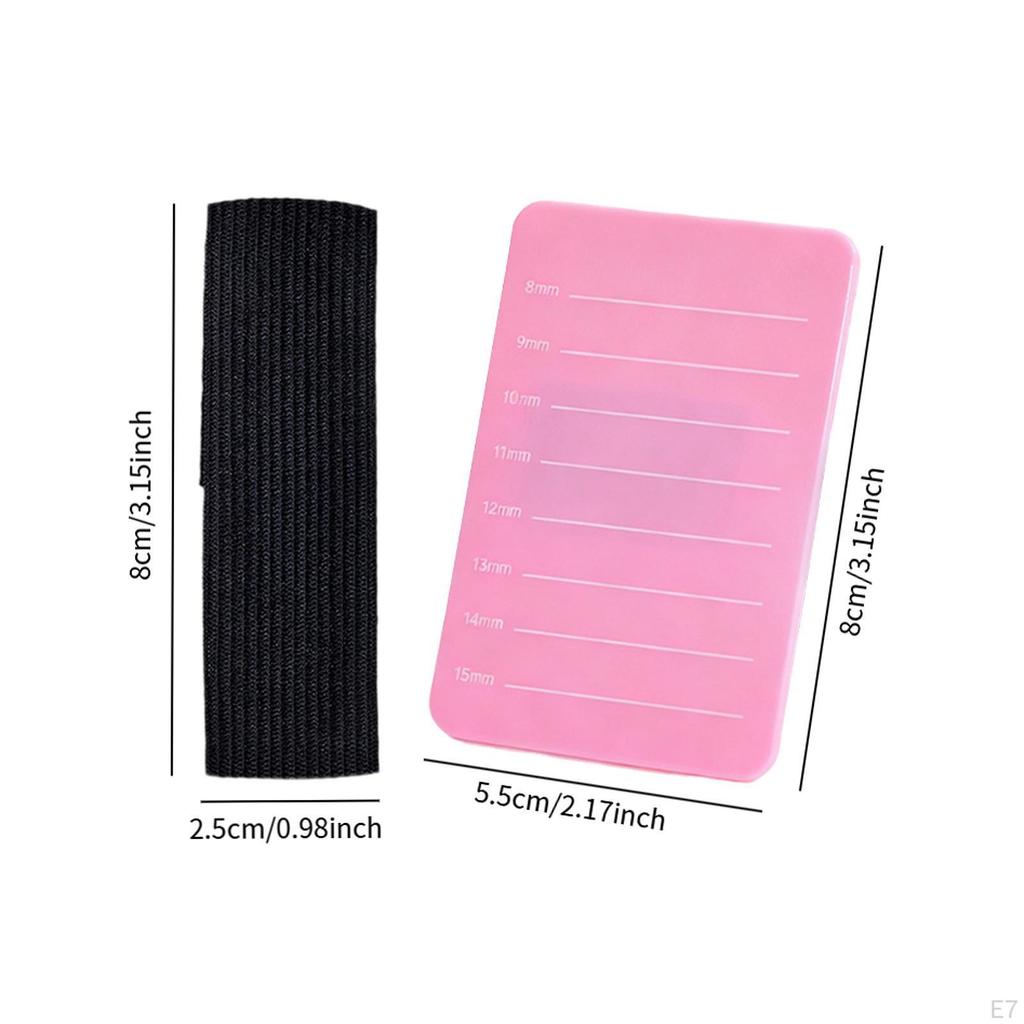 Eyelash Extension Hand Pallet Tray Lash Holder Professional Sturdy Practice Strip Palette