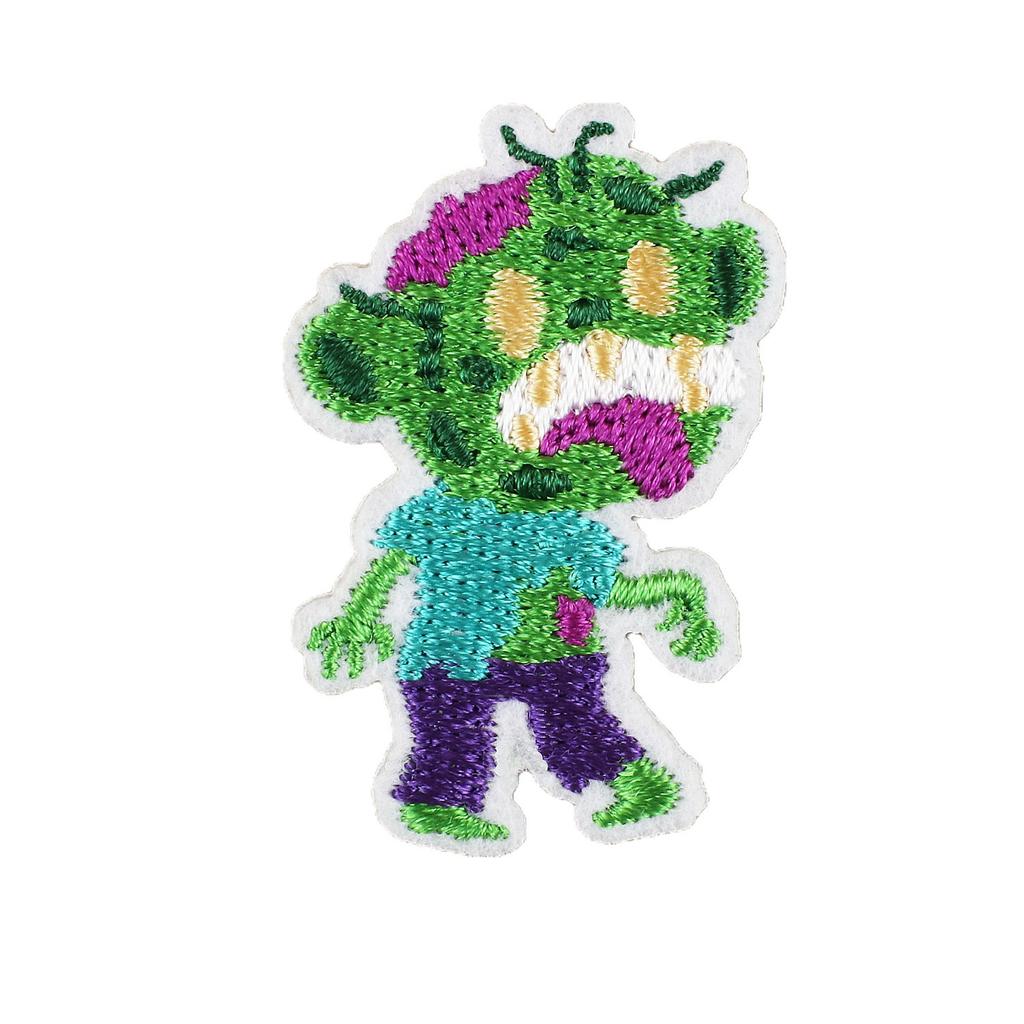 Horror Castle Embroidery Cloth Sticker Soul Bringer Patch Sticker Ghost Cat Embroidery Sticker Computer Embroidery Label Zombie Chapter Boy
