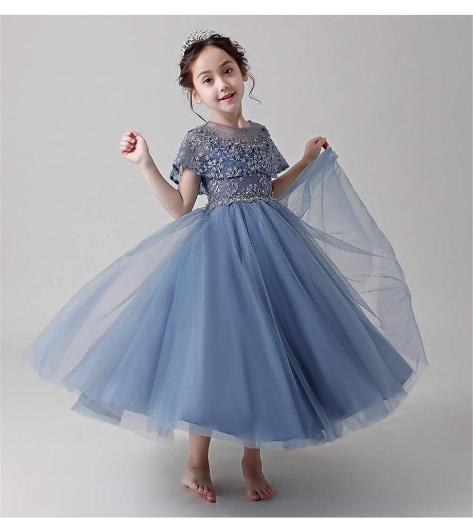 Karwavyi Formal Princess Perfect for Piano and Entrance Ceremonies Girls' Dress, Embroidered, Weddings, Recitals, Parties, Shichi-Go-San, Concerts,
