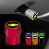 4pcs Car Wheel Tire Valve Caps Stem Case With Logo Auto Styling For Chevrolet Silverado Impala Malibu Cruze Emblems Accessories