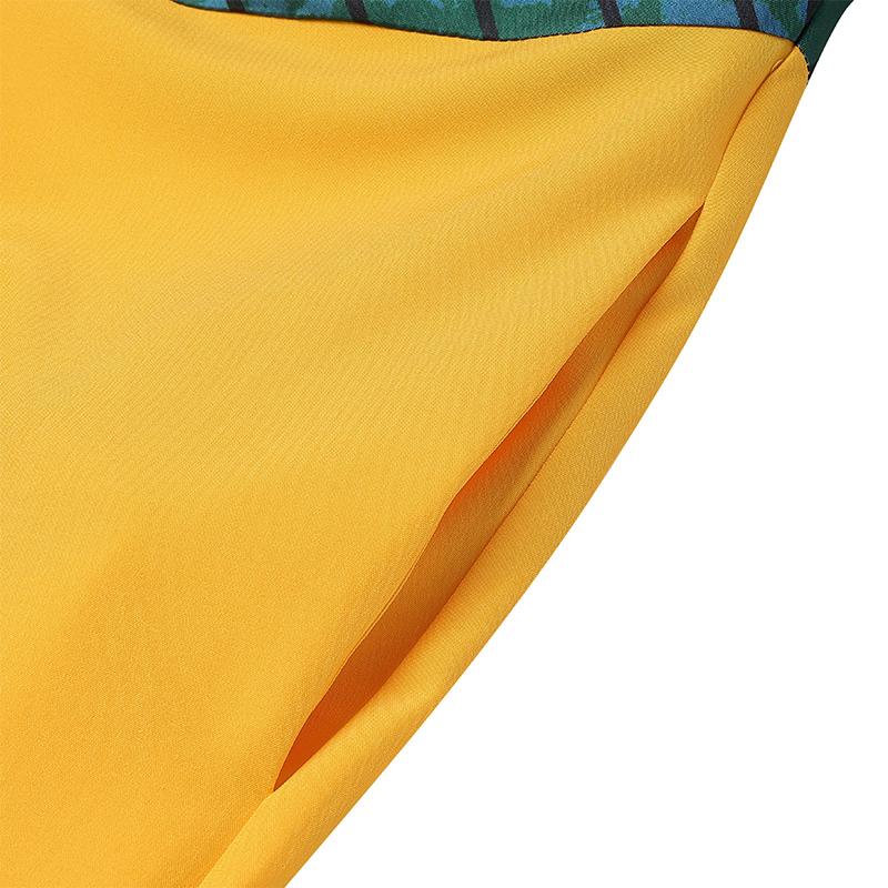 Женские платья больших размеров с круглым вырезом и длинными рукавами с принтом