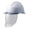 Samurai 2 Helmet for Work PC Shield Surface Clear Visor SC21PCLS RA3 with KP [Midori Anzen] White/Smoke