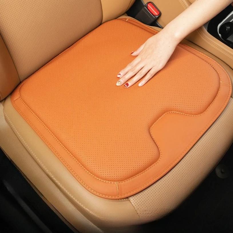Summer Car Seat Cushion Breathable Leather Chair Cushion Cool Pad Car Interior Accessories