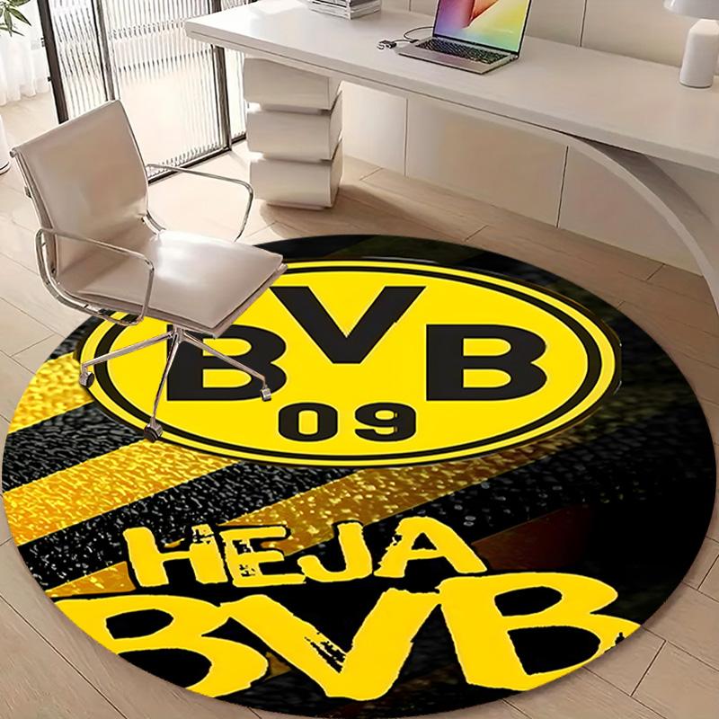 1pc B-BVB09 Print Round Carpet Chair Round Carpet Suitable for Bedroom Living Room Home Decorative Carpet