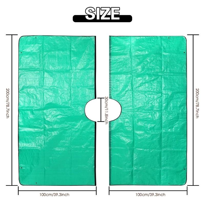 Plant Trimming Tarp Outdoor Leaf Storage Mat Easy Cleaning Garden Blanket Pruning Cleanup Mat Foldable Garden Tarp