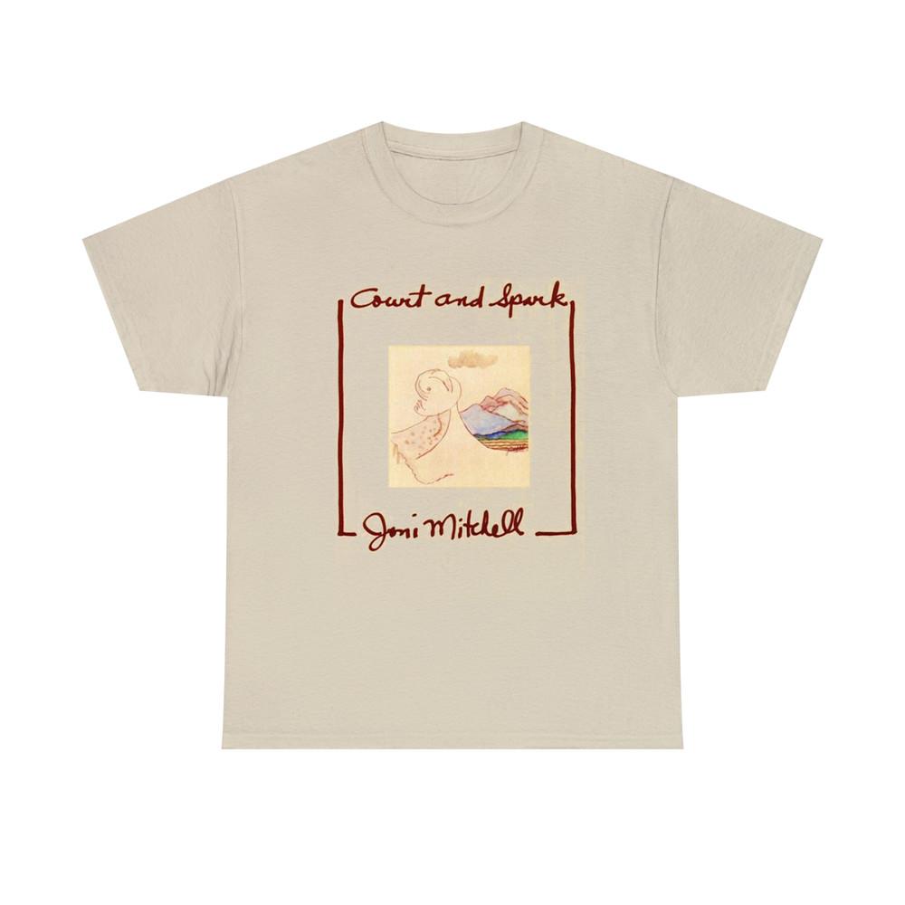 Joni Mitchell Court and Spark album T-shirt sand Short sleeve Unisex T-Shirt