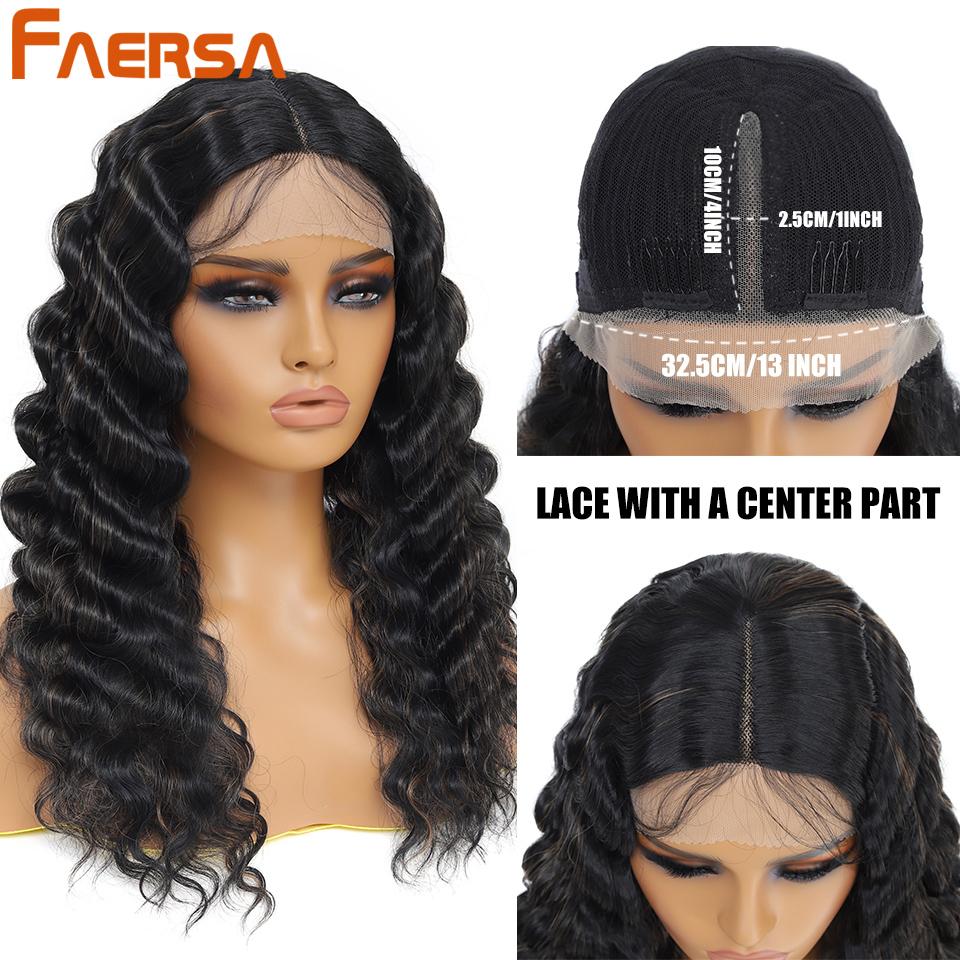 Synthetic Lace Wigs For Black Women Long Body Wave Lace Front Wig Brown Ombre Blond Wigs Heat Resistant Curly Wig