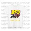 Летняя новая рубашка для гонщиков Футболка для мотоциклистов Alvaro Bautista Y2K Flat Print Хлопковый топ с одинаковым верхом для мужчин и женщин Футболка