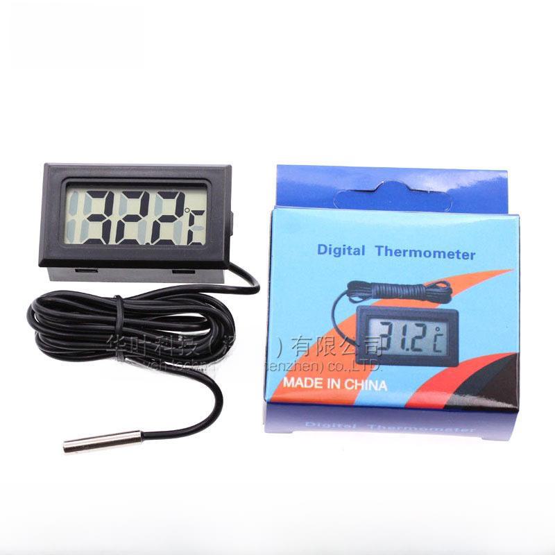Digital Display Thermometer with Waterproof Probe for Aquariums and Refrigerators FY-10