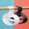 10Pcs Oval Coat Hanger Transparent Tie Display Racks Clothes Display Holder  Closet Organizer