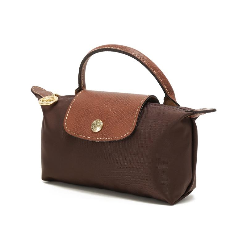 Longchamp Серия LE PLIAGE ORIGINAL короткая ручка ткань коровья кожа сумка-пельмень косметичка сумка на плечо женская бежевый 34175089P81