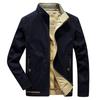 Весенняя новинка мужской одежды Двусторонняя куртка Верхняя мужская повседневная мужская куртка большого размера с воротником-стойкой Двусторонняя мужская куртка