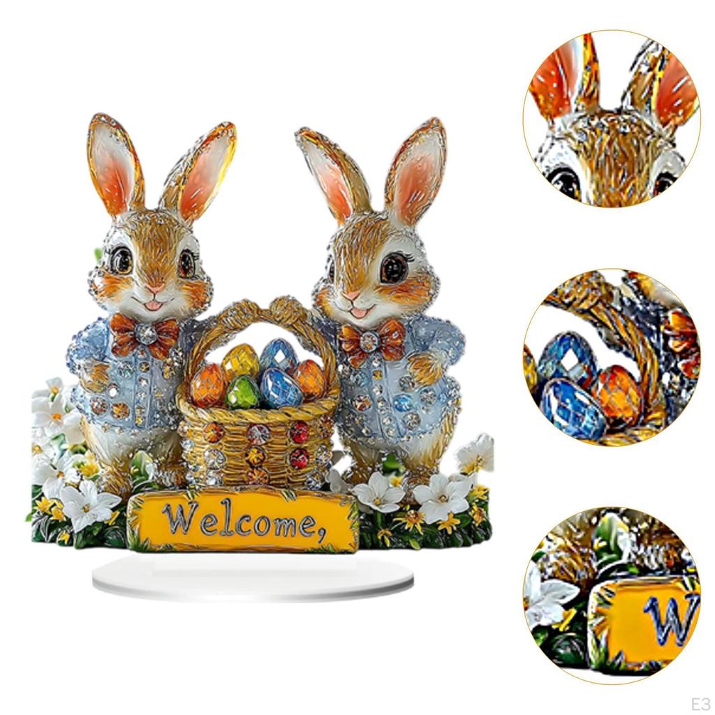 Украшение стола, центральное украшение, пасхальное украшение, коллекционная домашняя обстановка, демонстрация животных для праздника
