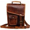Messenger Real Satchel Genuine Laptop Briefcase Bag Vintage Goat Leather