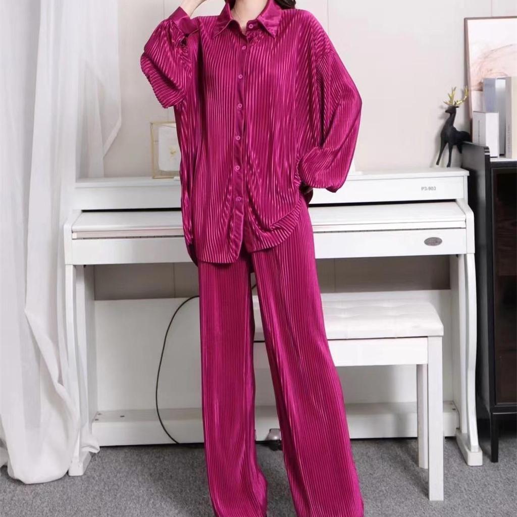 New Autumn and Winter Loose Leisure Suit Design Fashion 2 Two Pieces Sets Women Suits