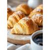 Classic Afternoon Tea Delicious Coffee Croissant Doughnut Food Poster Canvas s Wall Art Pictures Cafes Home Decor