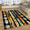 Retro Music Cassette Tape CD Design Area Rug–Non-Slip Carpet for Bedroom Living Room | Home Sofa Decor, Vintage Audio Floor Mat
