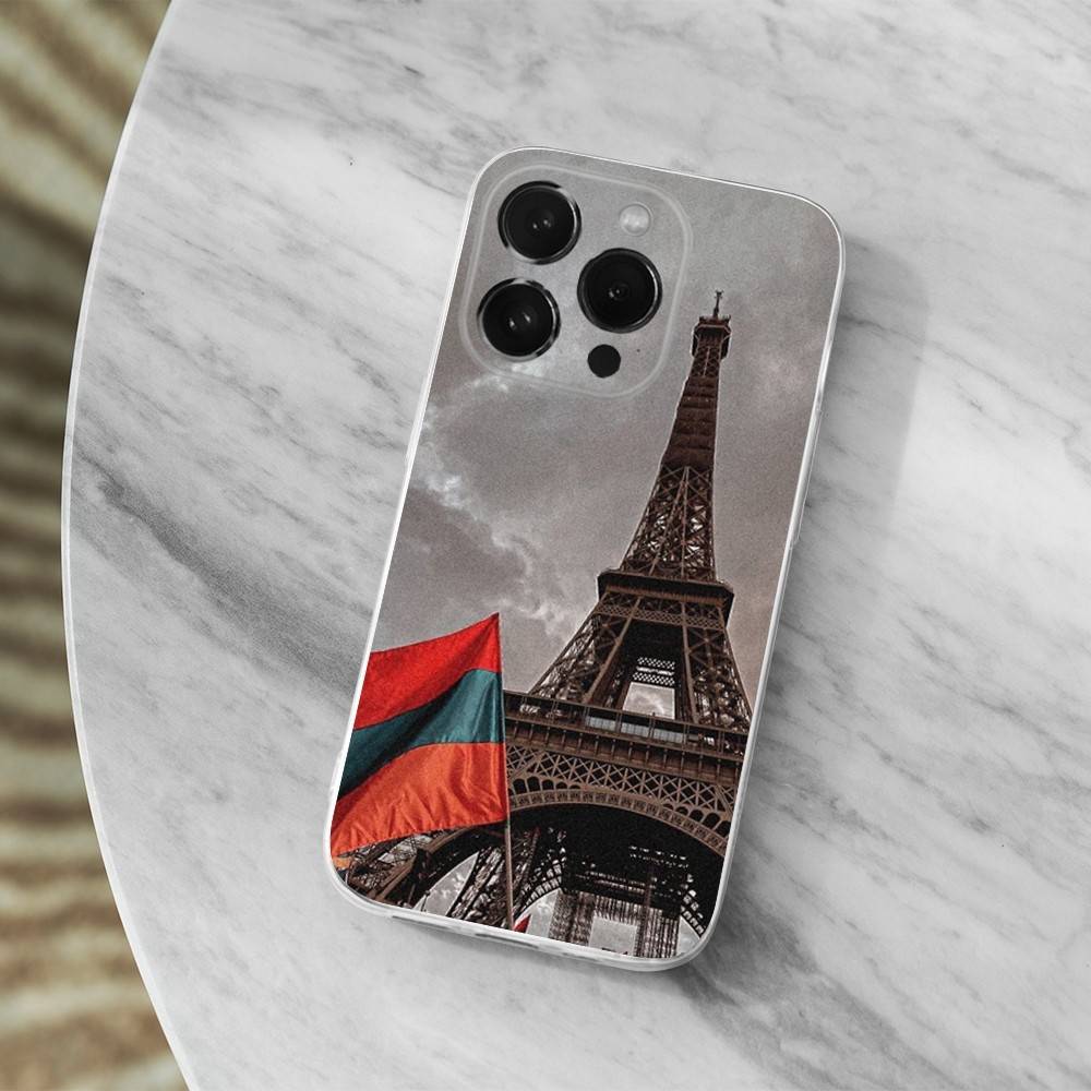 Armenia Flag ART Phone Case For iPhone 16,15,14,13,12,11 Pro,Max,Plus,X,XS,XR,SE,Mini Transparent Soft Cover