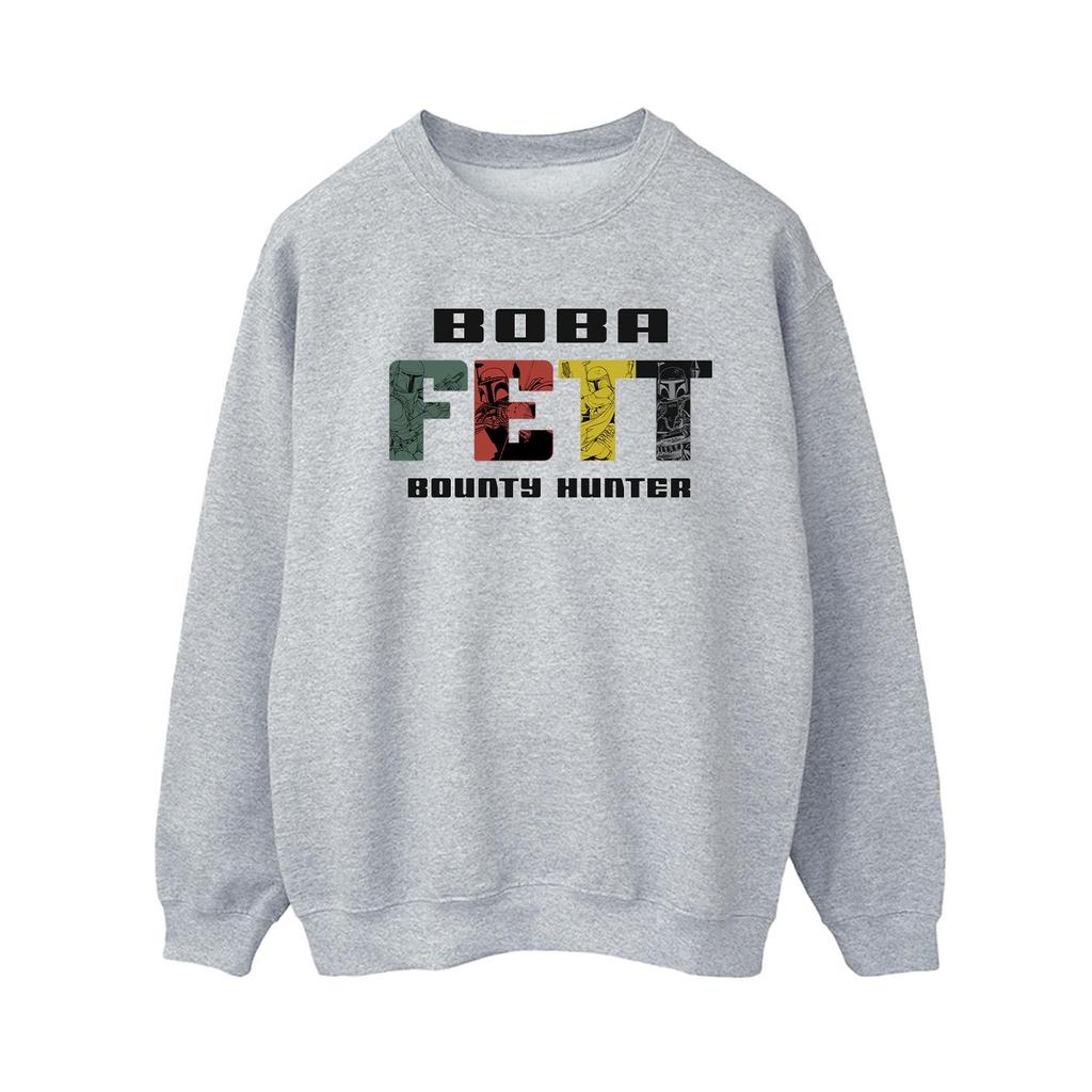 STAR WARS Womens/Ladies Boba Fett Character Logo Sweatshirt