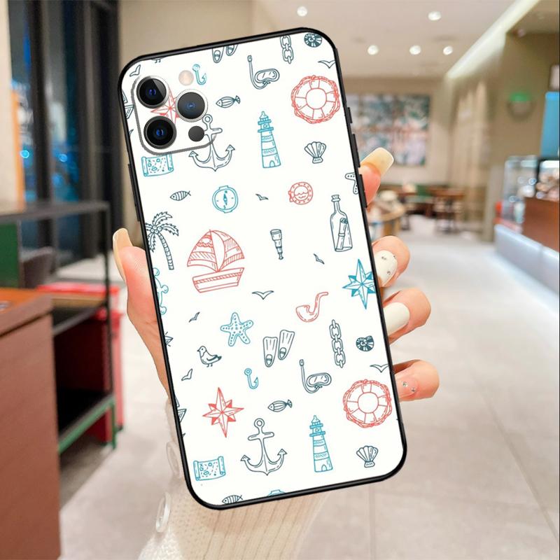 Морская модель Чайки Чехол для телефона Для iPhone 17 Air 16 14 13 11 15 Pro Max mini 15 16 Plus 16e Защитная крышка