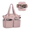 Сумка для домашнего ухода Fasrom, Сумка для ухода, Сумка для посещений, Медсестра, Учитель, Домашнее здравоохранение, Сумка для поездок, Школьная сумка, Сумка-тоут большой вместимости (Только сумка), розовый