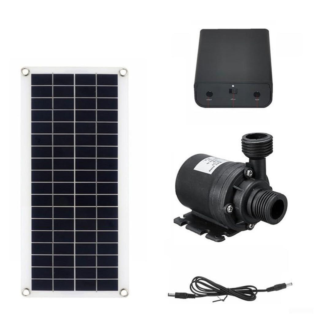 800 L h DC 12V submersible solar water pump for fountains and ponds equipped with 10W solar panels