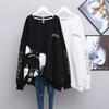 Sweatshirt for Women Cotton Loose Oversized Long Sleeve T-Shirt Comfortable Round Neck Casual Pullover Top Sweatshirt