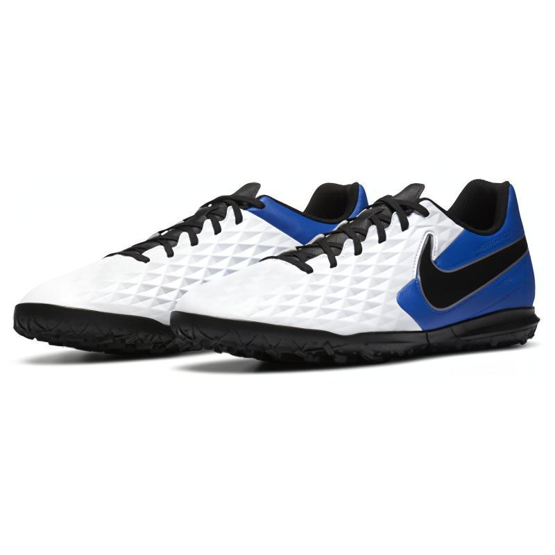 Nike Legend 8 Club TF Turf 'Белый Черный Синий' Тренировочные Футбольные Бутсы AT6109-104