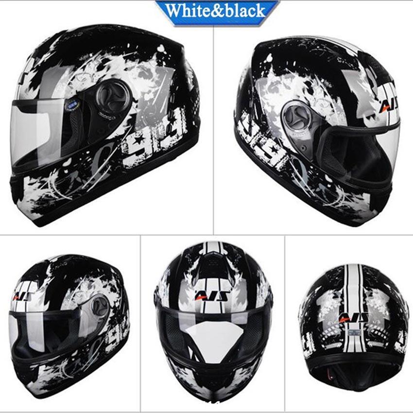 AIS Новый унисекс анфас шлем для беговых мотоциклов на открытом воздухе электрический велосипедный шлем мотоциклетный спортивный защитный шлем полнолицевый шлем