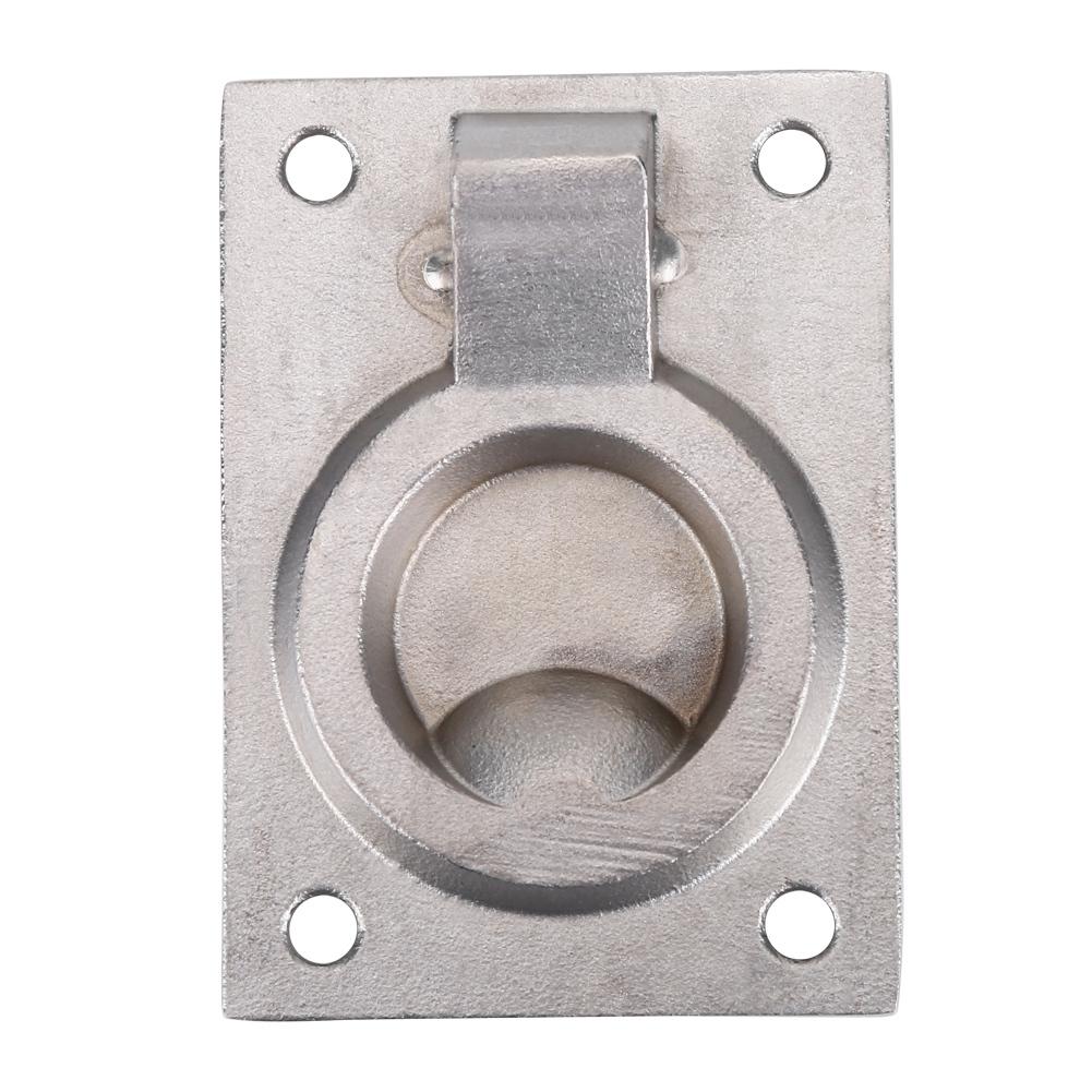 Stainless Steel Ring Handle Flush Hatch Locker Cabinet Pull Lift Boat Marine Yacht Hardware