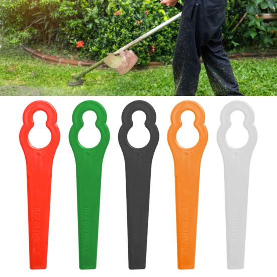 20/50/100Pcs Mower Cutter Blades Ergonomic Design Universal Simple Installation Lawnmower Plastic Cutting Blade Parts Kit