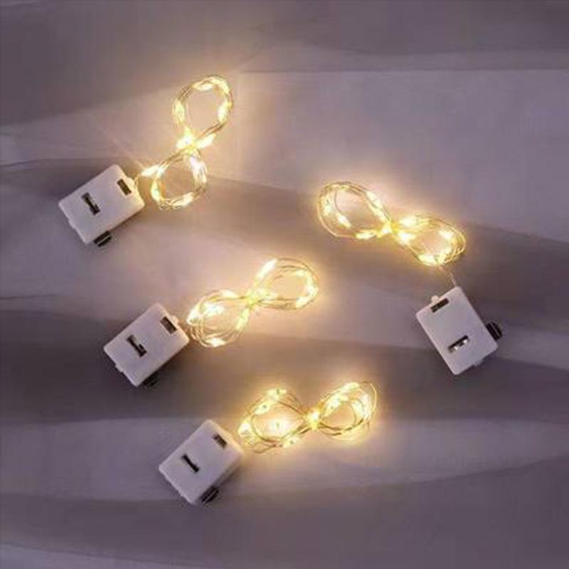 LED Copper Wire String Lights: Multicolor Floral Waterproof Decoration for Cake & Gifts