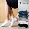 3 пары мужских носков из полиэстера и хлопка, повседневные, модные, уличные, новые стили, средняя трубка, мягкие, дышащие, короткие носки