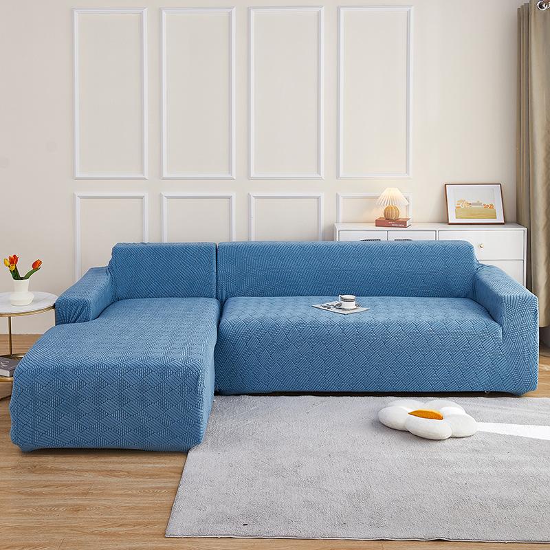 Современный простой чехол для дивана, универсальный универсальный чехол, новый жаккардовый эластичный трансграничный противоскользящий комбинированный чехол для дивана
