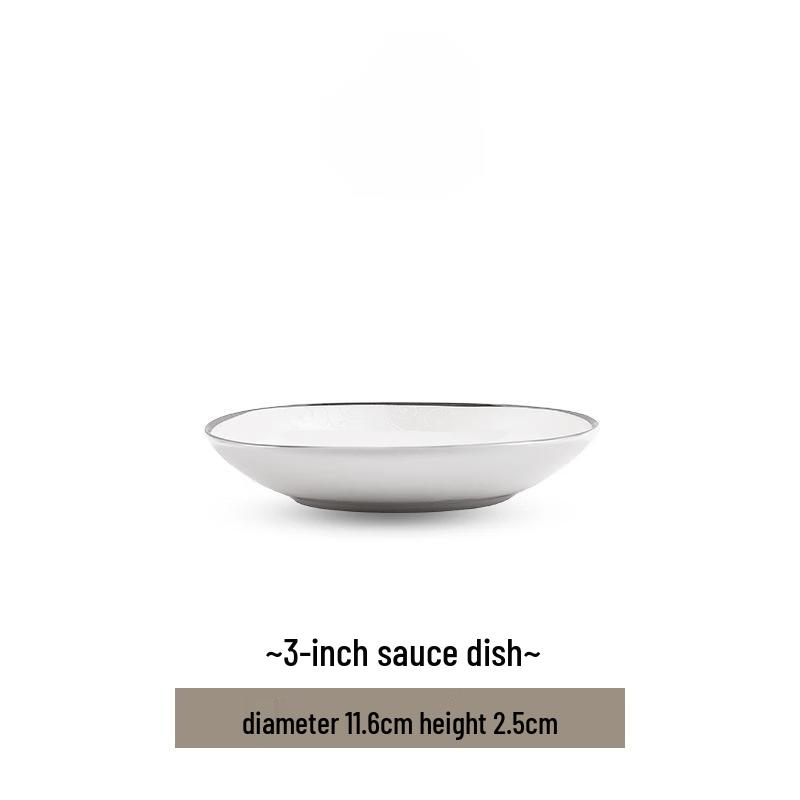 Jingdezhen Nordic Style 8-inch Ceramic Deep Plate