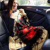 1pc Gothic Heart with Ravens Skulls and Red Roses Blanket  Soft Throw for Home Decor, Gift Idea, Living Room, Travel, Camping, Car Blankets