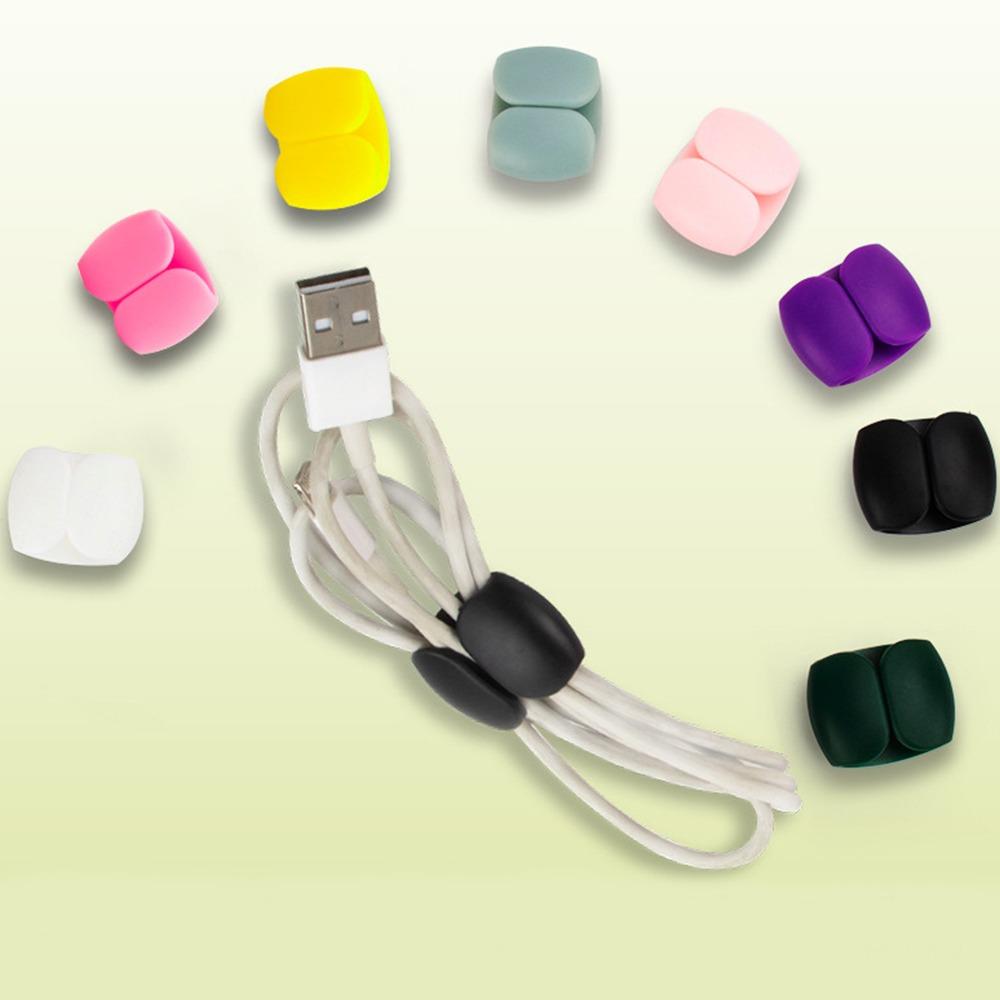 10 шт. многоцелевой держатель для наушников многоразовый зажим для шнура передачи данных прочный органайзер для проводов пряжка для дома