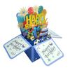3D Greeting Card with Envelope Shiny Vibrant Color Handmade DIY Surprise Greeting