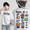 New summer Pokémon Tshirt casual printed shortsleeved shirt fashionable street style top suitable for both men and women