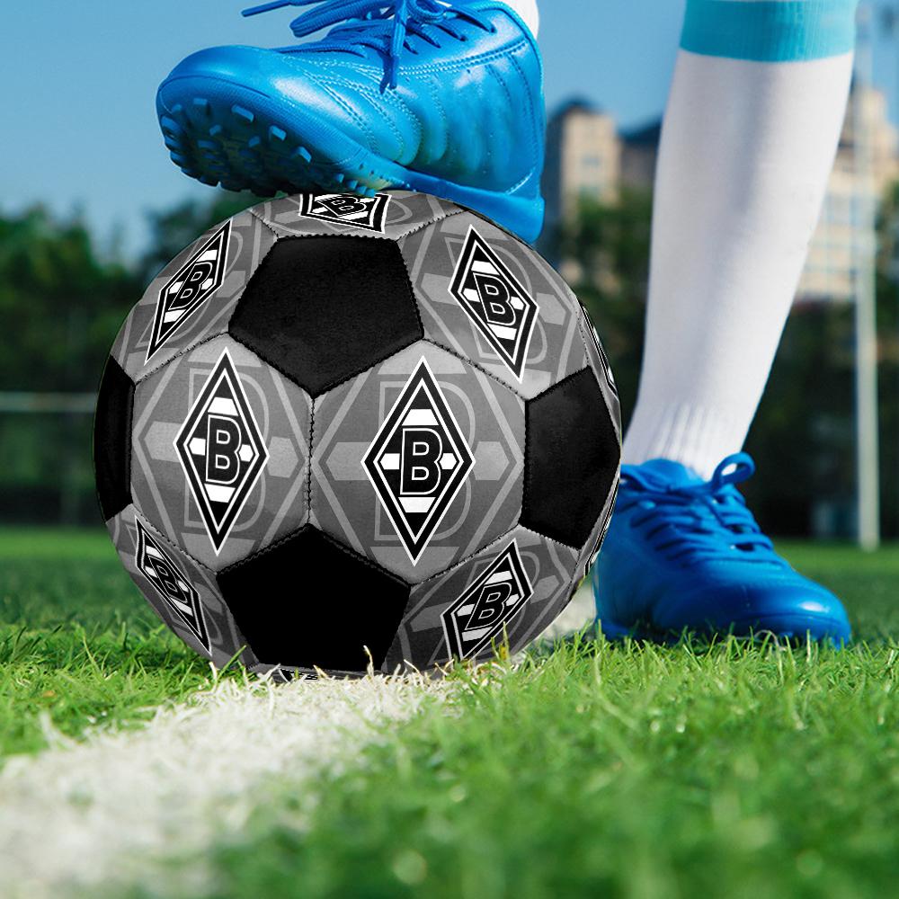 Borussia Indoor Soccer Ball Colorful Machine Stitched PVC Size 5 Team Training Competition Ready Durable High-Bounce Cool Sports Gift