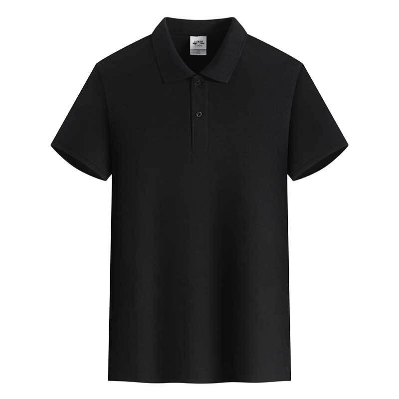 Рубашка поло из желтого хлопка, короткий рукав, 180 г, 32 штуки, однотонная, с лацканами, универсальная повседневная посадка, летняя одежда