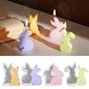 4pcs Bunny Silicone Molds, DIY Candle Making, Gypsum Casting, Resin Jewelry Crafting, Silicone Molds for Crystal Epoxy Resin, Perfect Gift for Easter
