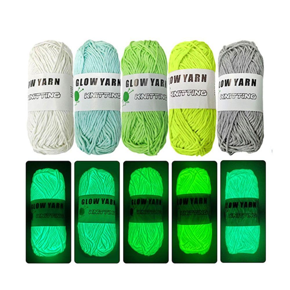 50g/roll Thread Luminous Chunky Yarn DIY Hand Craft Knitted Yarn For Sweater Hat Carpet